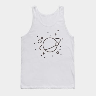 Ringed Planet Line Tank Top